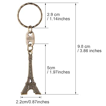 Amazon.co.jp: Outus エッフェル塔キーリング レトロ装飾品